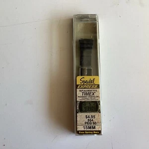 15 mm Speidel schwarz Gummi Timex Ironman Ersatzband - Bild 1 von 2