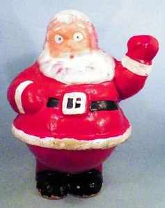 Santa Claus Candy Container Christmas Decoration Pressed Cardboard Vintage #1 - Picture 1 of 8