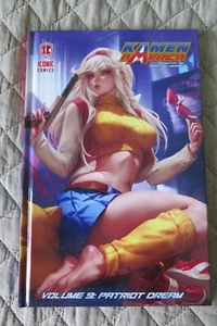 KAMEN AMERICA VOLUME 9 PATRIOT DREAM FOIL LOGO NEW ICONIC COMICS VERY RARE OOP - Picture 1 of 5