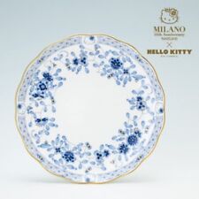 New Hello Kitty x NARUMI cake plate 19cm BLUE bone china Milan 40th Anniversary