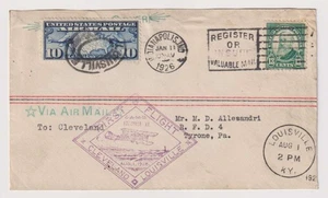 E4655: US #622, #C7 Combo FDC and First Flight Cover - Picture 1 of 2