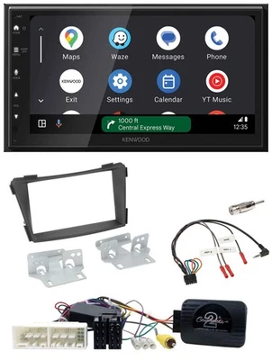 Kenwood DAB Bluetooth USB Lenkrad 2DIN Autoradio für Hyundai i40 VF ab 16 schwar - Bild 1 von 4