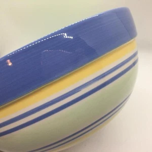 Pfaltzgraff Summer Breeze White Blue Yellow Mint 8" Vegetable Bowl 1849677 - Picture 1 of 10