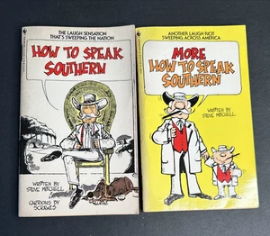 How to Speak Southern & More 2 Books Paperback Vintage Mitchell Funny Joke - Picture 1 of 8