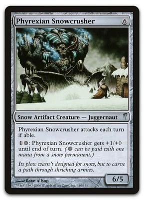 Phyrexian Snowcrusher #140 (NM) Coldsnap CSP Magic MTG - Image 1 of 2