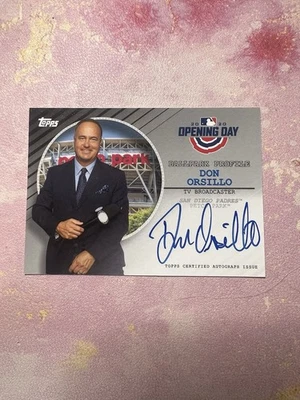 2020 Topps Opening Day Don Orsillo Ballpark Profile Autograph Card BPA-DO - Image 1 of 2