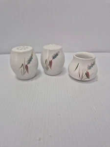 Denby Pottery Set di Grano Verde Sale e Pepe/Senape Pentole - Foto 1 di 4