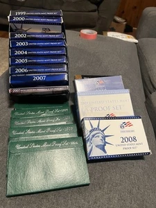 US Mint Proof Sets 1994-2011 (19 Sets) - Picture 1 of 7