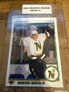 1990-91 Upper Deck Mike Modano Rookie #46 Minnesota North Stars MBS 8 NMMT Card - Bild 1 von 1