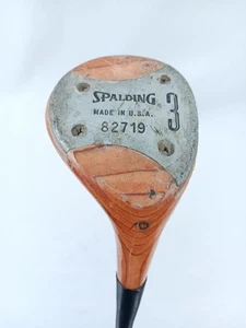 VINTAGE Spalding Match Play 3 Wood Right Handed Regular Flex Steel Shaft 40.5" - Picture 1 of 9
