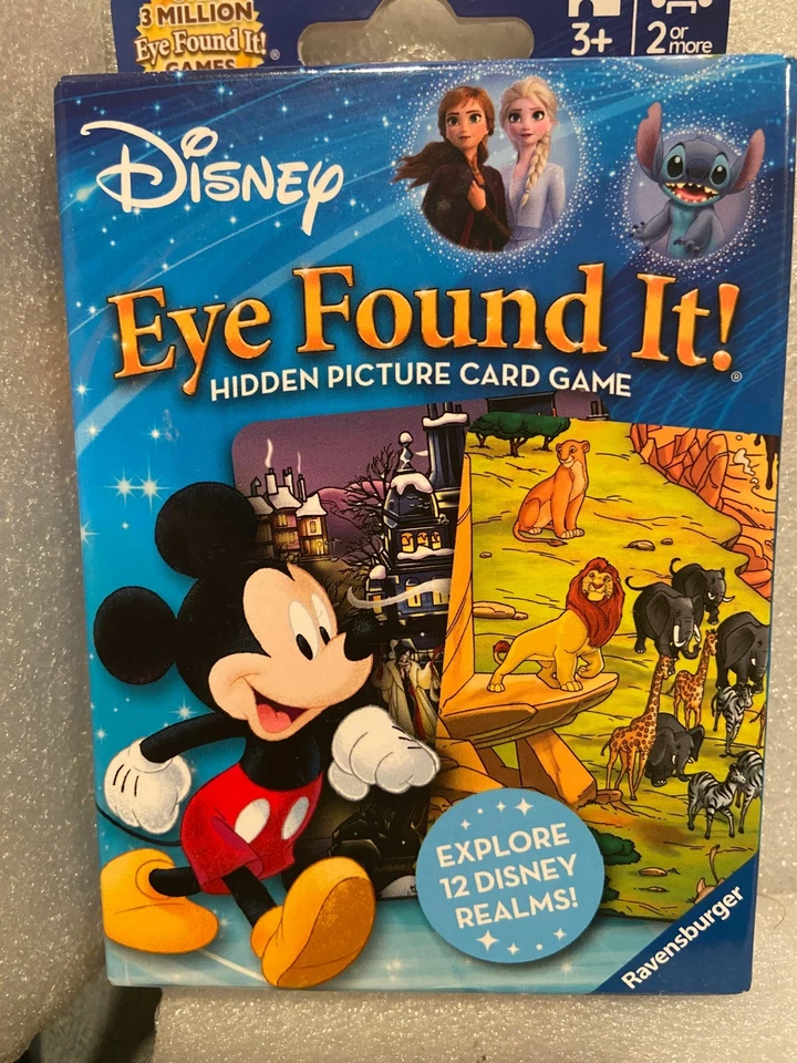 Disney Eye Found It Hidden Picture Card Game Ravensburger Mickey Mouse I Spy