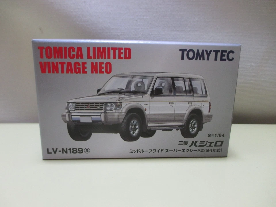 Tomica Limited Vintage Neo LV-N189a 1/64 Mitsubishi Pajero Super Exceed Plateado Foto 1 de 1
