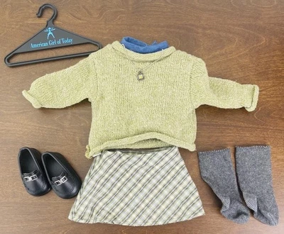 Perfectly Plaid American Girl of Today Pleasant Company Sweater Necklace Retired - Image 1 of 4