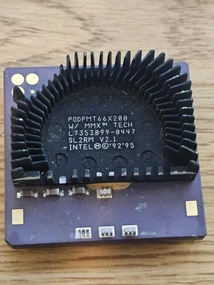 Vintage Intel Pentium MMX Overdrive CPU 200MHz PODPMT66X200 SL2RM - Tech Special - Image 1 of 4