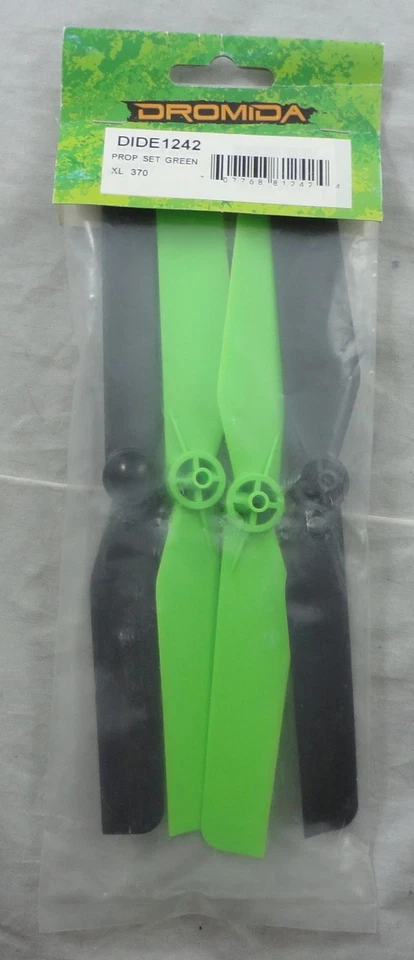 Dromida XL 370 Drone Quadcopter 8" Green/Black Propeller Set DIDE1242 - Image 1 of 1