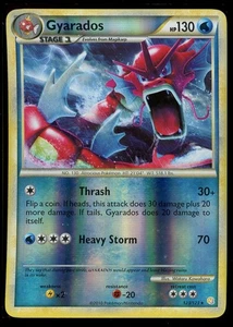 Pokemon Shiny Gyarados Reverse Holo 123/123 HeartGold & SoulSilver 2010 LP - Picture 1 of 4