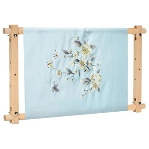 Needlepoint Embroidery Scroll Frame 21x12" Wood Cross Stitch Frame - Picture 1 of 6