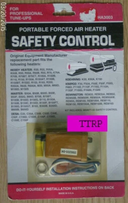 Controle de segurança Flame Out HA3003 PP203 DESA aquecedor torpedo Reddy Master 098205-04 - Imagem 1 de 4