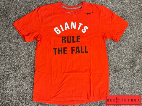 SF Giants Shirt Mens M Orange Nike Swoosh Graphic San Francisco MLB Baseball Cover