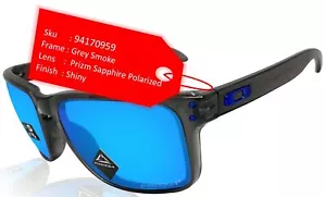 Gafas de sol Oakley Holbrook XL gris humo prizm zafiro lentes polarizadas 0OO9417 - Imagen 1 de 7
