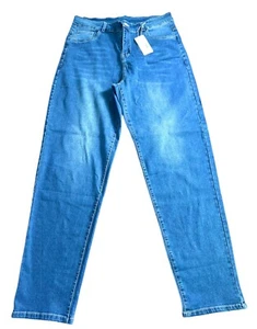 Klassische dunkle Waschung Damenjeans Stretch Komfort gerades Bein Neu mit Etikett Größe XL - Bild 1 von 9