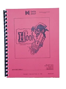 Hook, Data East Pinball Machine  manual - Picture 1 of 5