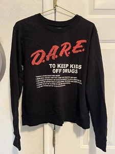 Vintage Kids Large D.A.R.E. DARE Pullover Sweatshirt To Keep Kids Off Drugs - Picture 1 of 4