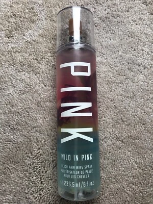 Victoria's Secret 粉色野生粉红色海滩发波喷雾 8 盎司/236.5 毫升二手 — 第 1/3 张图片