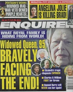 National Enquirer Magazine Queen Elizabeth Angelina Jolie Geraldo Rivera 2021 - Foto 1 di 7