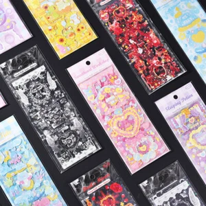 4 pegatinas de patrones de dibujos animados para hacer álbumes de recortes diario basura tarjeta álbum hágalo usted mismo - Imagen 1 de 18