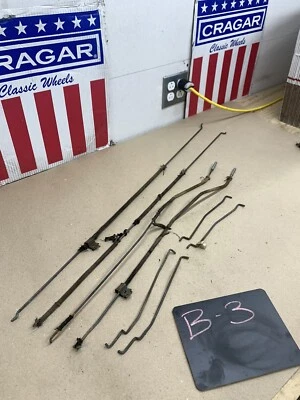 1979-1980 MUSTANG CAPRI Manual EARLY STYLE DOOR LATCH Linkage Rods Set 79 80 81? - Image 1 of 4