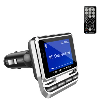 Bluetooth Car FM Transmitter MP3 AUX Receiver Adapter USB Charger Accessories - Image 1 of 4