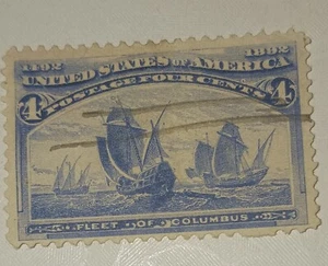US Stamp #233 - 1893 4¢ Columbian Commemorative fine Used  [as - Picture 1 of 1