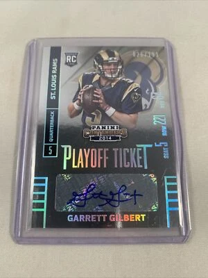 Garrett Gilbert Contenders Rookie Playoff Auto /199 Dallas Cowboys - Image 1 of 4