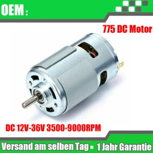 12V-36V 3500-9000rpm 775 DC Motor Grosse Kugellager große Drehmoment High Power - Bild 1 von 5
