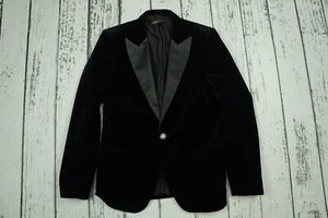Balmain x H&M Men’s Velvet Smoking Blazer Jacket Size 38R EUR 48 - Picture 1 of 9