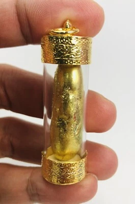 Золотой натуральный камень Леклай тайский амулет защитить талисман Lp сомпорн подвеска - Изображение 1 из 4