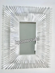 Espejo rectangular selenita Starburst - Espejo de pared de cristal de lujo hecho a mano - Imagen 1 de 4