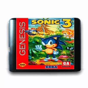 Sonic 3 for 16 bit Sega MD Game Card for Mega Drive for Genesis US PAL Version 