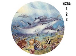 Dolphin Overglaze Ceramic Decals - Picture 1 of 1