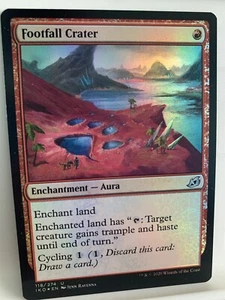 Lámina de cráter Footfall Ikoria: Lair of Behemoths Magic The Gathering Casi nuevo #118/274 manejo el mismo día - Imagen 1 de 4