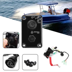 704-82570-08-00 Outboard Single Engine Key Switch Assembly Panel for Yamaha Fast - Picture 1 of 12