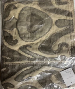 Pottery Barn Kenmare Embroidered Lumbar Pillow 16" x 26" Neutral - Picture 1 of 1