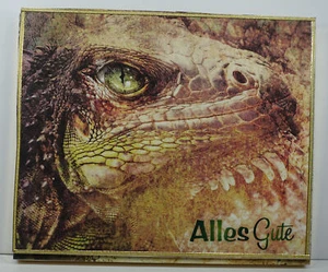 Handarbeit, Geschenkverpackung, Echse, Fantasie,Geburtstag,Geld,Gutschein - Bild 1 von 3