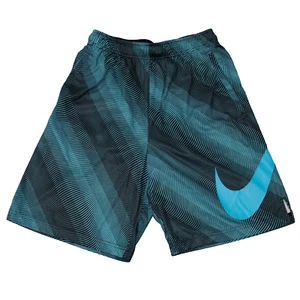 Nike Dri-Fit Trainingsshorts blau schwarz Fly Linear Flow Herren M 9" Schrittlänge - Bild 1 von 7