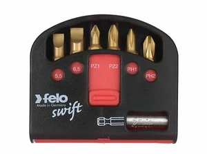 Juego de brocas de tornillo FELO SWIFT BIT-BOX TiN 02060171 soporte de brocas magnéticas PZ PH SLT - Imagen 1 de 1