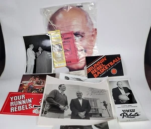 Lot of UNLV Runnin Rebel Basketball Jerry Tarkanian Photos and More Signed - Picture 1 of 14