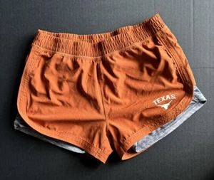 UT Longhorns Womens Shorts Colosseum M Orange Lightweight Lined Univ of Texas - Picture 1 of 5