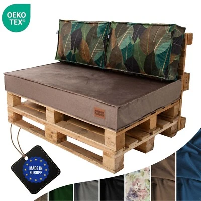 GOLDEN GARDEN Palettenkissen, Sitzkissen, VELVET, Europalette, Gartensofa,Hartschaum