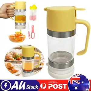 Glass Honey Dispenser No Drip Honey Dispenser Jar with Handle Syrup Dispenser AU - Picture 1 of 18
